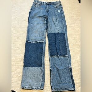 Eleven Paris patch work Blue Denim Jeans size 28
